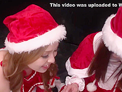 Yuzu And Makoto - Hdd-023 - Japanese Chicks In Santa Outfits Get A Bukkake - 1080p