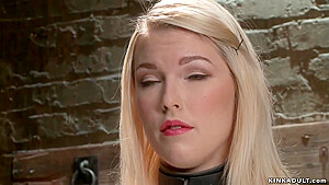 Zippered Blonde Fucked By Gimp