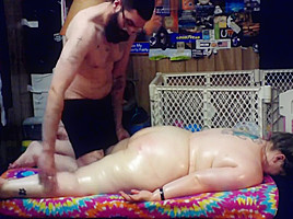 bbw oiled and massaged