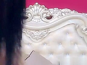 big tits brunette with dildo in a sex video naked and shaved