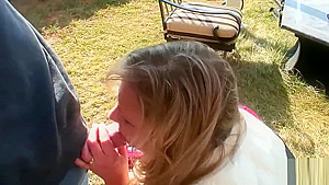 blowjob in red sweater