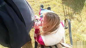 blowjob in red sweater