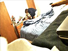 catches Step mom changing