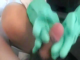 chinese household gloved girl