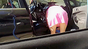 cleaning car