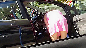 cleaning car