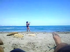 flashing beach at two matures