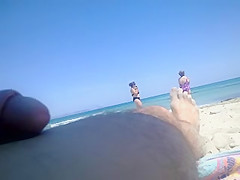 flashing beach at two matures