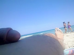 flashing beach at two matures