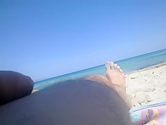 flashing beach at two matures