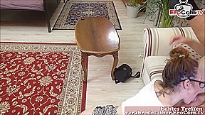 german skinny milf secretary with glasses first time sex casting