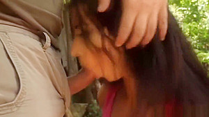 horny babe cuffed and fucked hard in a ladder