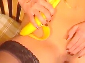 hot wife with Banana