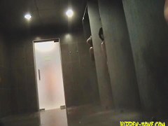 in shower filming only horny female bodies