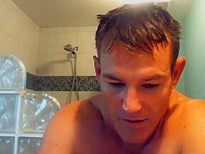 military Step dad cums and takes a shower
