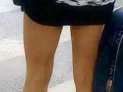 mini skirt legs public 10