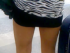 mini skirt legs public 10