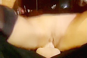 mistress in red thigh high boots and gloves takes anal and drinks cum