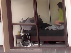 neighbor films apartment window