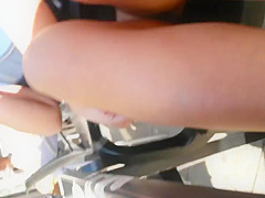no panties in cafe