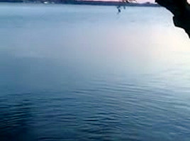 public blowjob on the lake