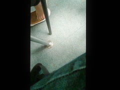 teen 18+ Shoeplaying White Flats