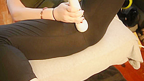 teen 18+ squirting thru spandex HOT moaning