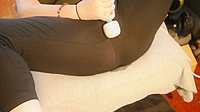 teen 18+ squirting thru spandex HOT moaning
