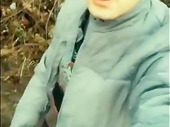 teen 18+ walking with big black vibrating dildo in ass - prostate destroyed