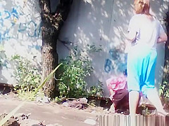 teens 18+ spied pissing outdoors