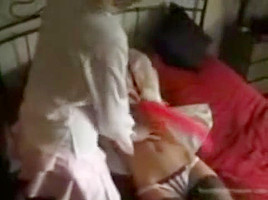 trio massage tickling handjob