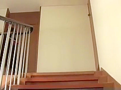 wearing glass gets fucked by her step brother in the kitchen