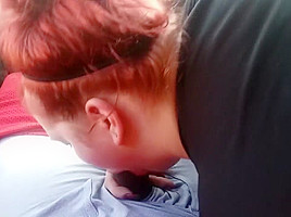 white girl sucks bbc after work